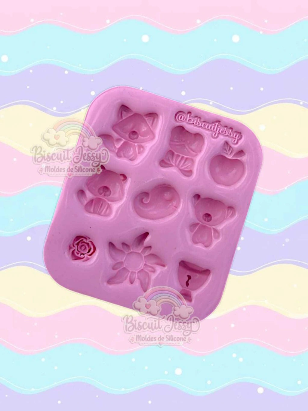 Molde de Silicon Mini Accesorios de Princesas. Biscuit Jessy