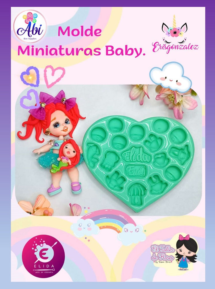 Moldes de Silicon Miniaturas Baby ErisGonzalez