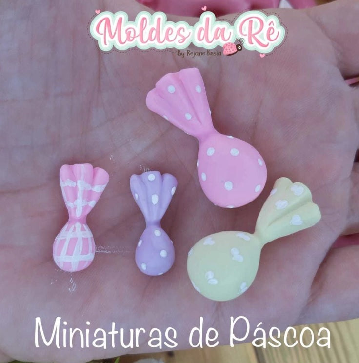 Molde de Silicon Miniaturas de Pascoa MDR