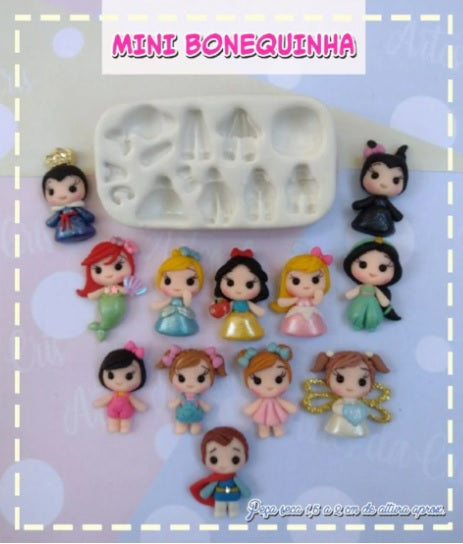 Molde de Silicon Mini Bonequinha AC