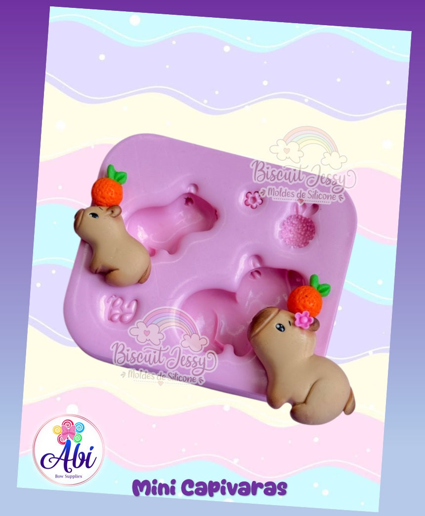 Molde de Silicon Mini Capivaras Biscuit Jessy