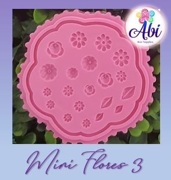 Molde de Silicon Mini Flores 3 MG