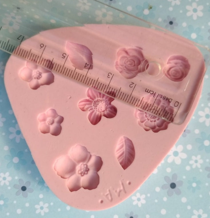 Molde de Silicon Mini Flores MA332