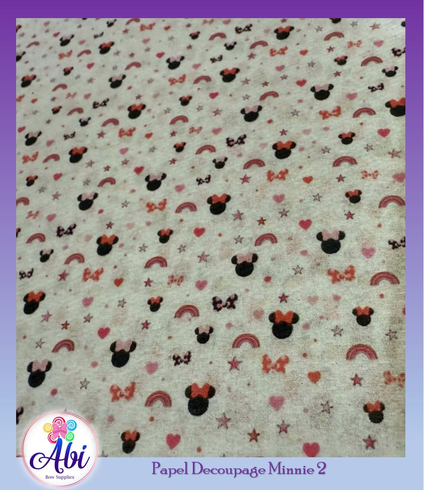 Papel Decoupage Mod. Minnie 2