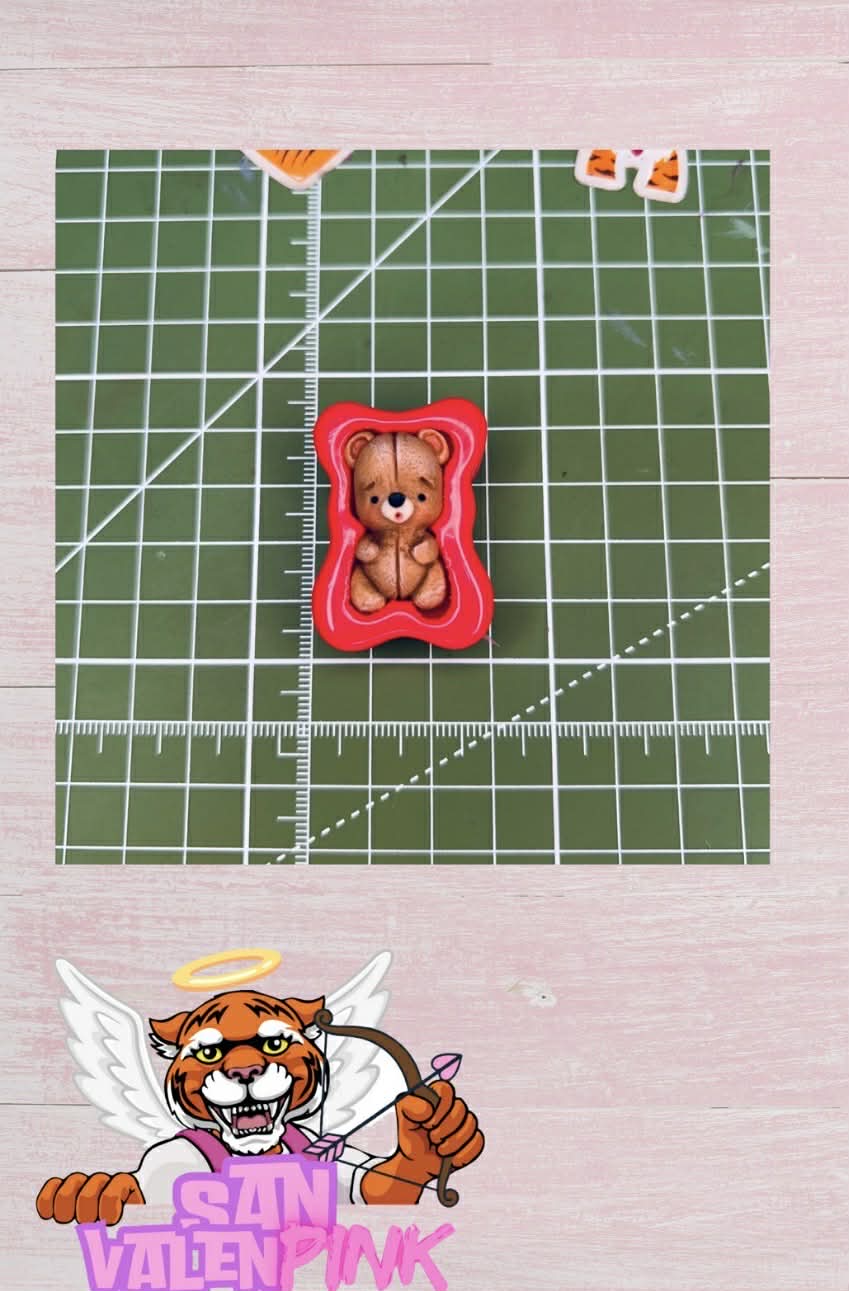 Molde de Silicon Mini Oso. Trigueros Flex