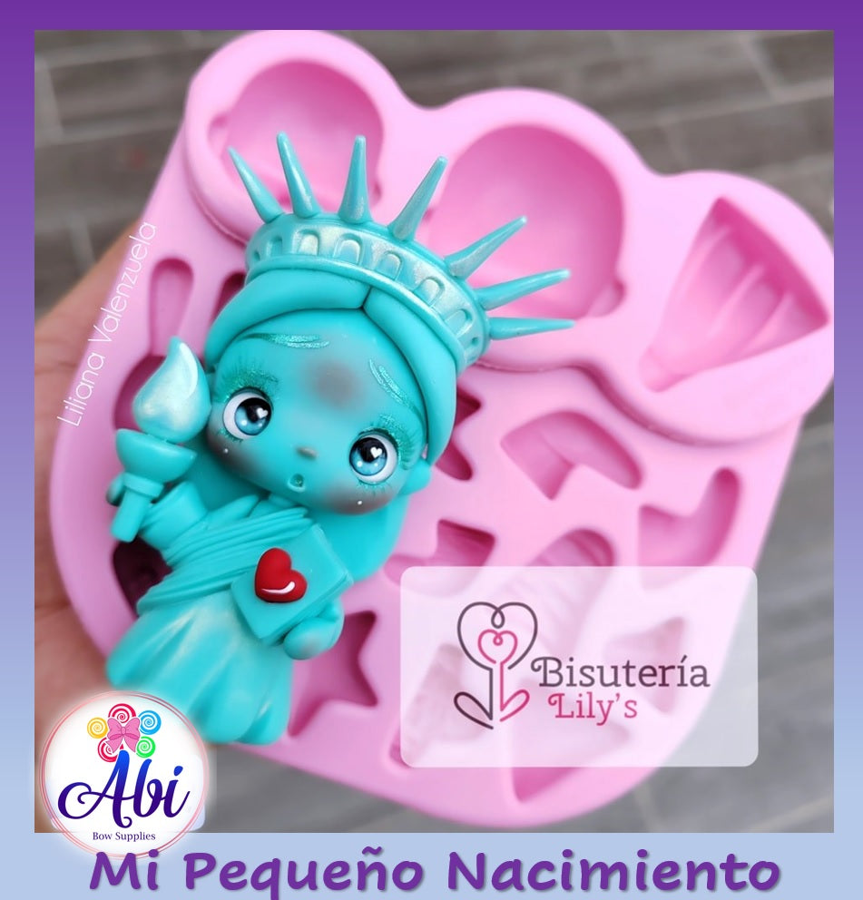 Molde de Silicon Mi Pequeno Nacimiento Bisuteria Lily's