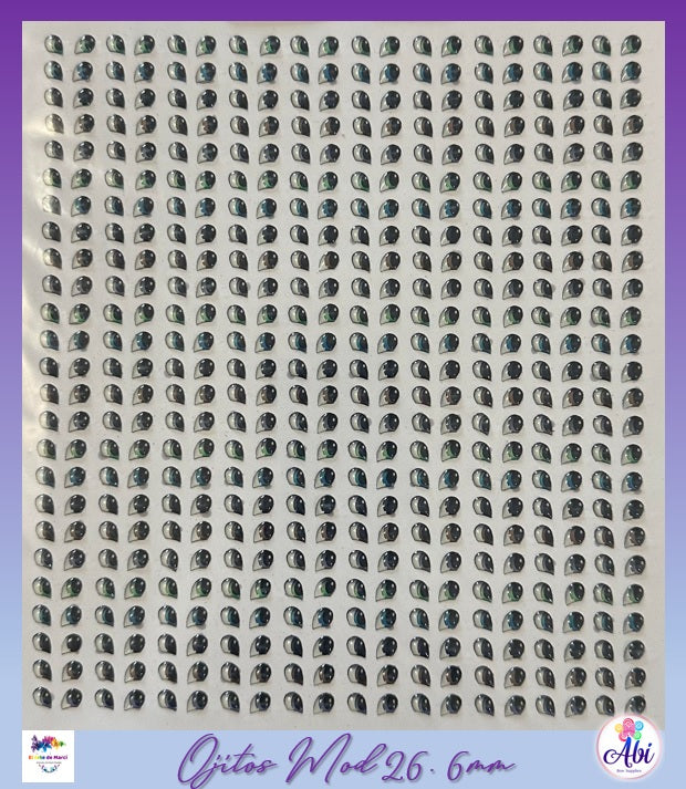 Planilla Ojos 3D Mod. 26, 6mm EAM