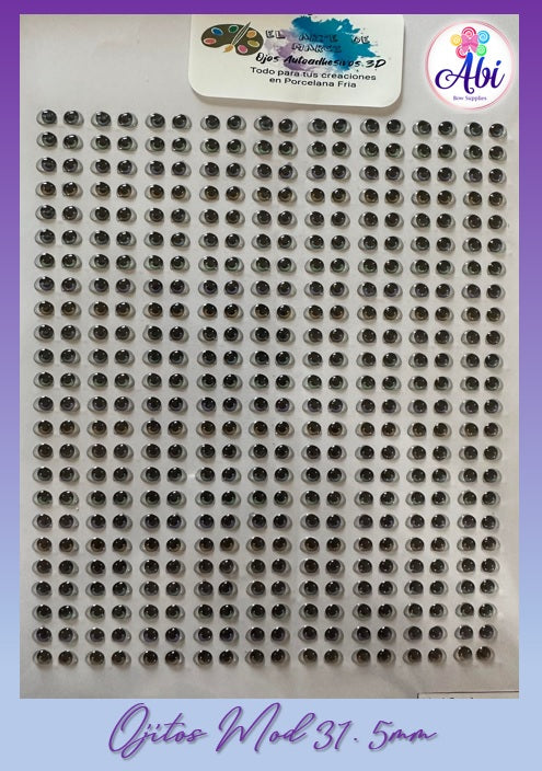 Planilla Ojos 3D Mod. 31, 5mm EAM