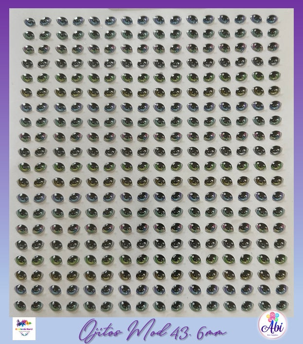 Planilla Ojos 3D Mod. 43, 6mm EAM