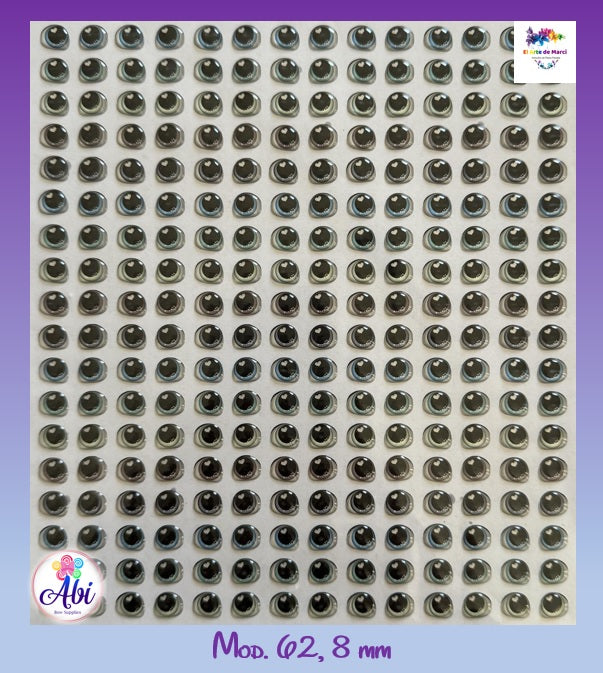 Ojitos Resinados El Arte de Marci Mod 62, Planilla