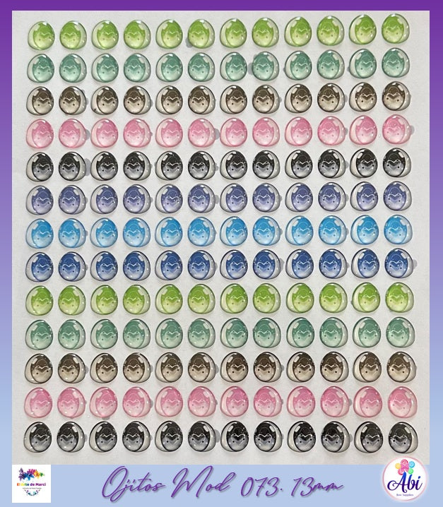 Planilla Ojos 3D Mod. 73, 13mm EAM