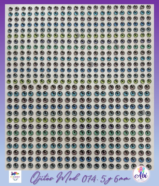 Ojitos Resinados El Arte de Marci, Mod 74
