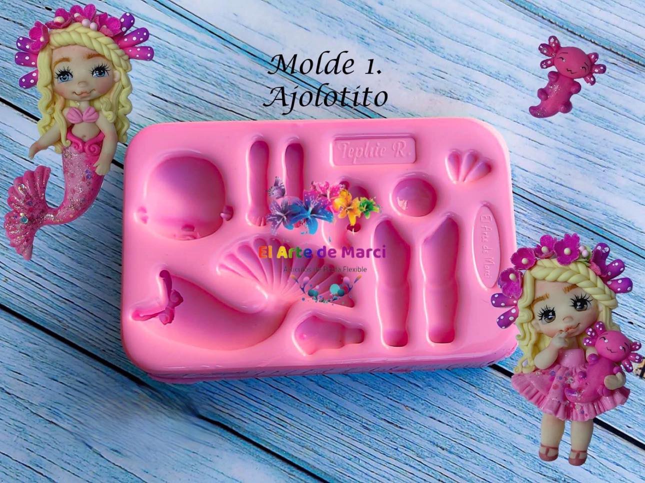 Molde de Silicon Ajolotito