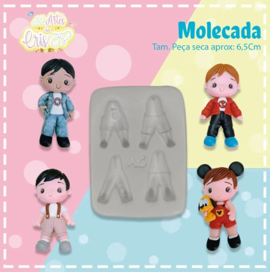 Molde de Silicon Molecada (Niños) Artes da Cris