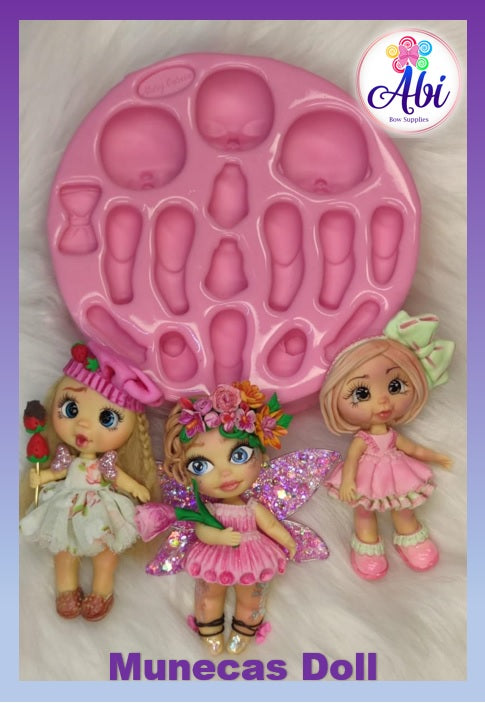 Molde de Silicon Munecas Doll MG