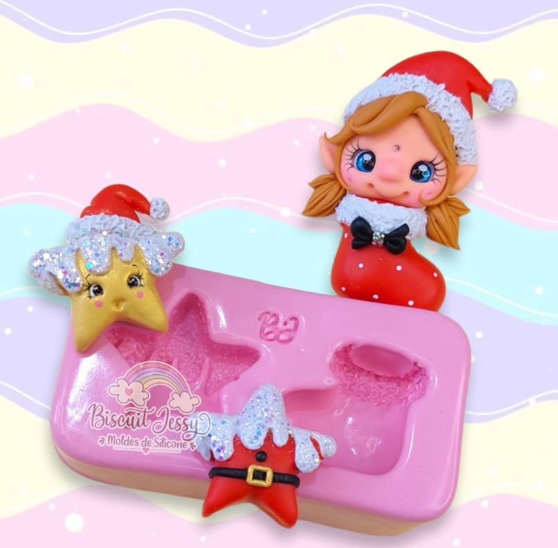 Molde de Silicon Natalino 4 BJ