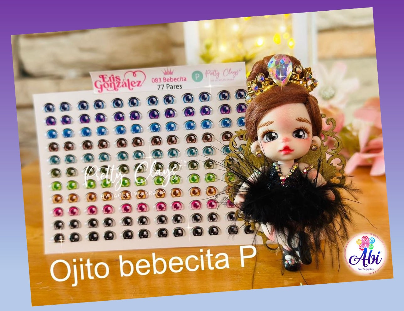 Ojitos Resinados No. 83 Bebecita. Eris Gonzalez/Pretty Clays