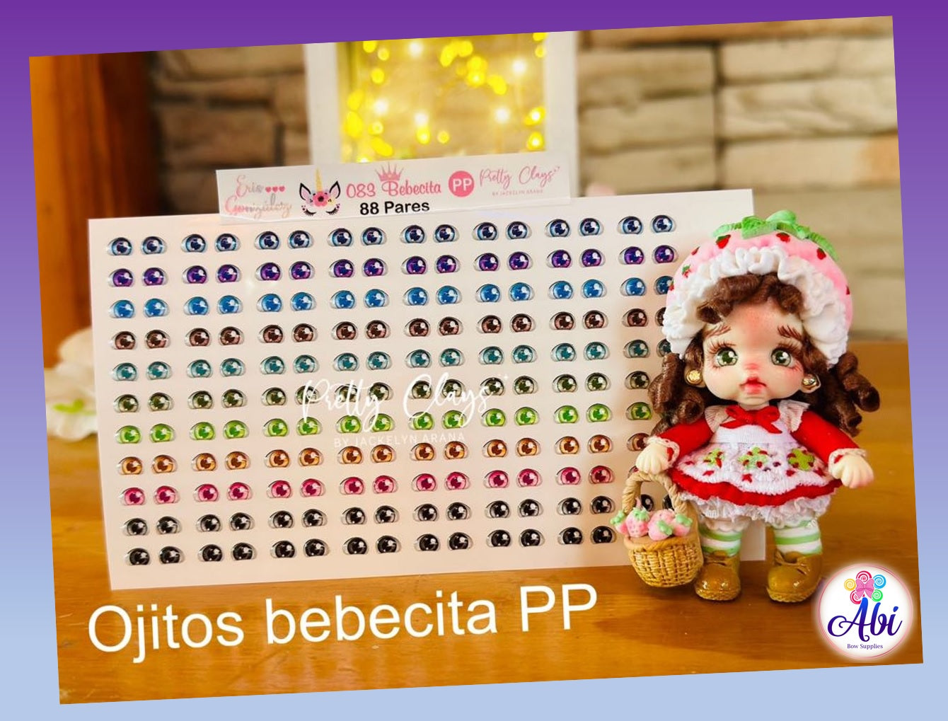 Ojitos Resinados No. 83 Bebecita. Eris Gonzalez/Pretty Clays