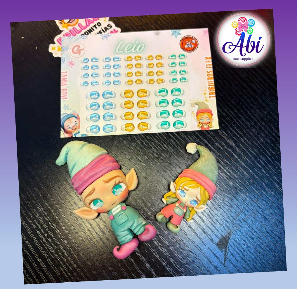 Cartera de Ojitos Resinados Leio. Trigueros Flex