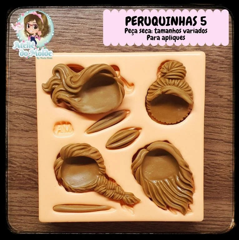 Molde de Silicon Peruquinha 5 AdM