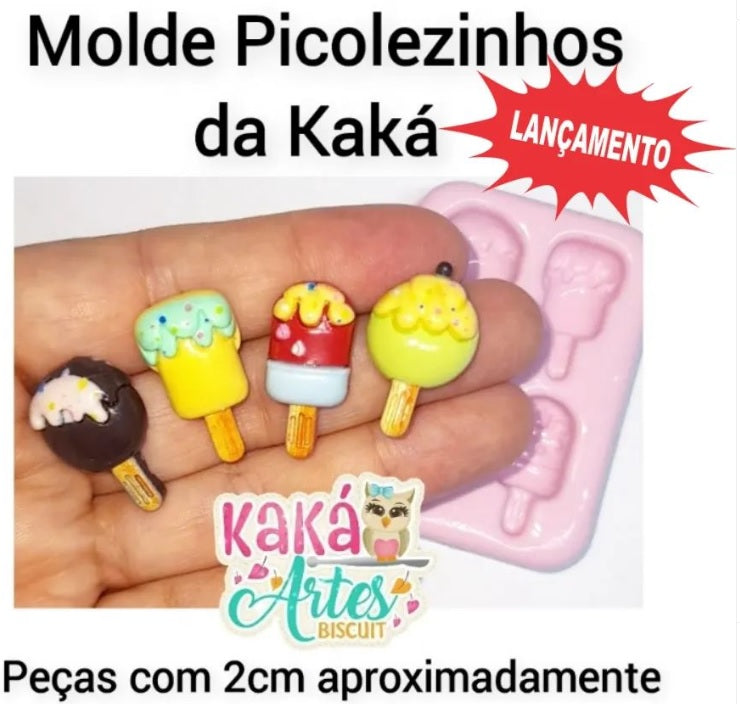 Molde de Silicon Picolezinhos Kaka Artes.