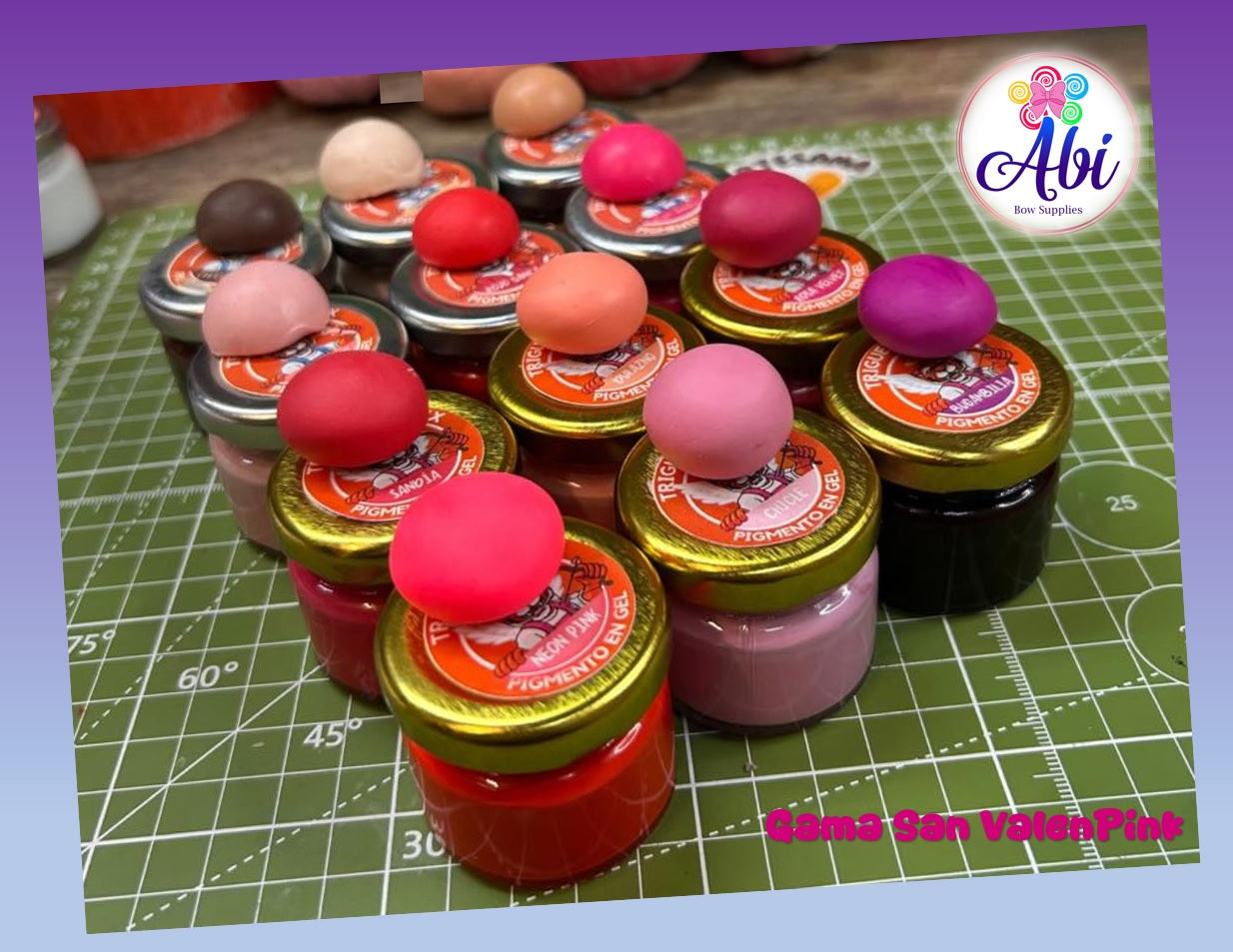 Pigmentos en Gel Gama San ValenPink. Trigueros Flex