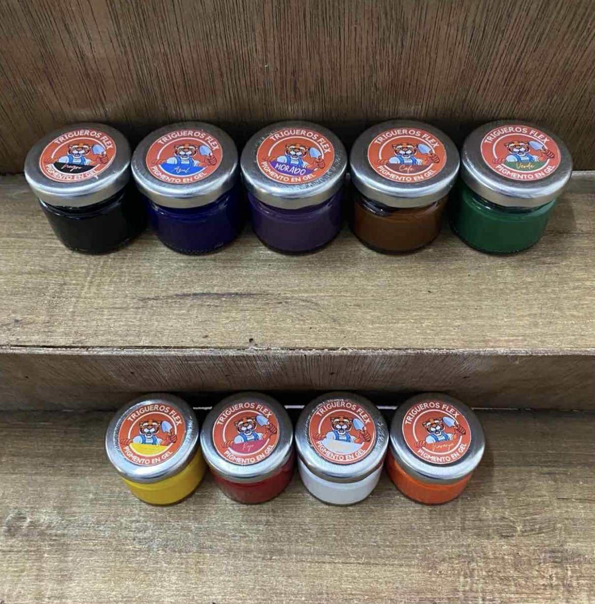 Pigmentos en Gel Gama Clasica. Trigueros Flex