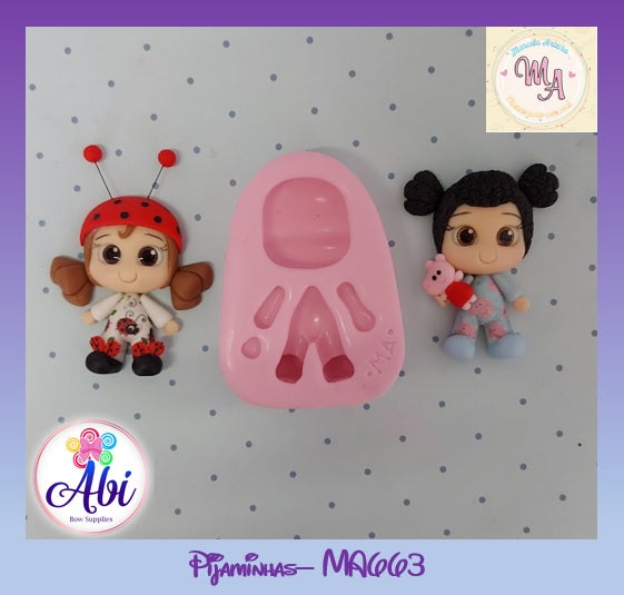 Molde de Silicon Pijaminhas MA663