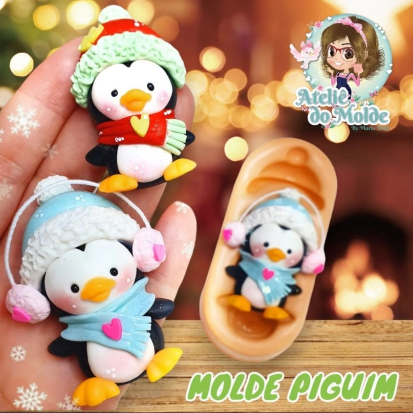 Molde de Silicon Pinguim AdM