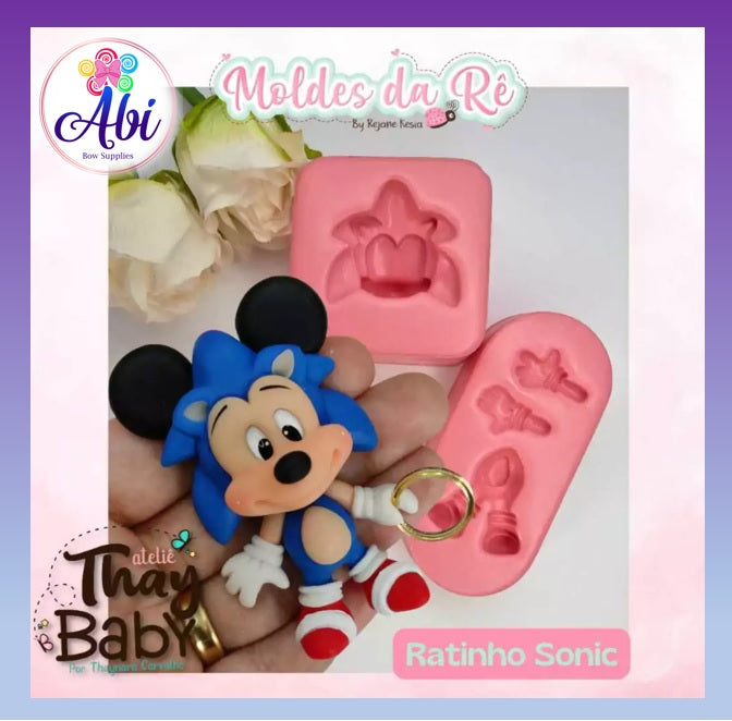 Molde de Silicon Ratinho Sonic MDR