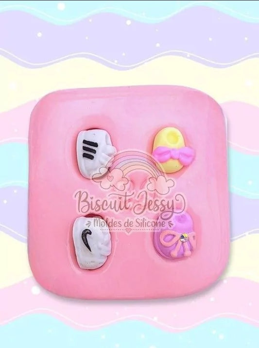 Molde de Silicon Sapatinhos 2. Biscuit Jessy