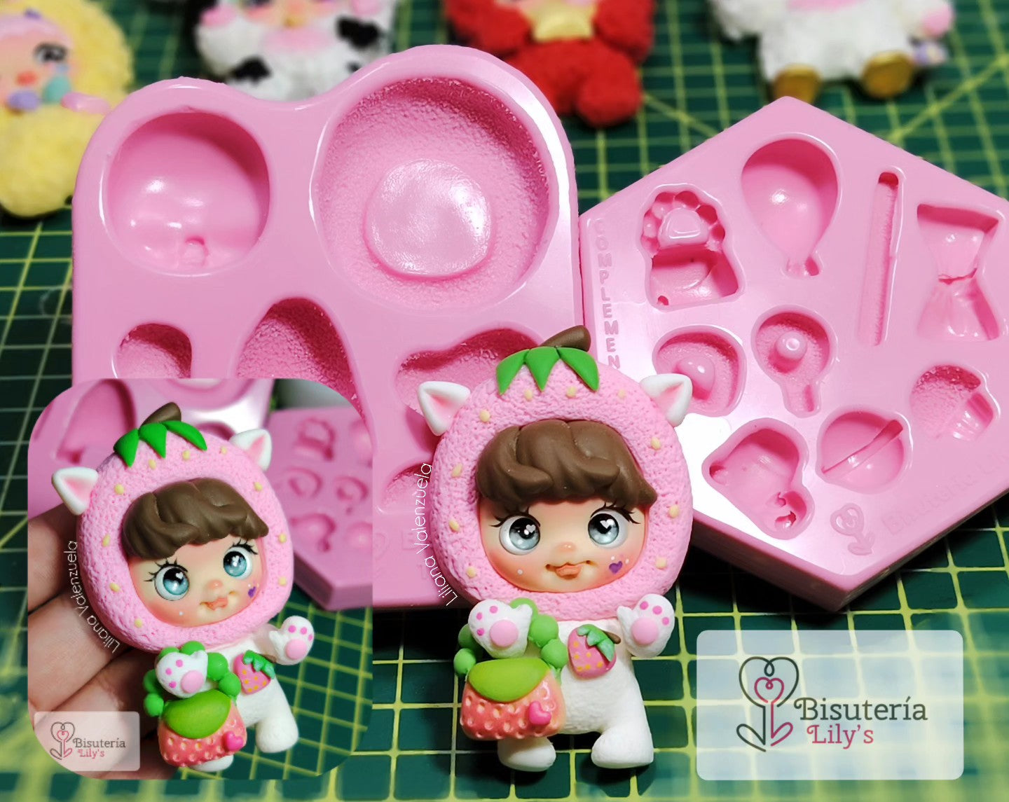 Molde de Silicon Teletubbies. Coleccion Magica. Bisutería Lily’s
