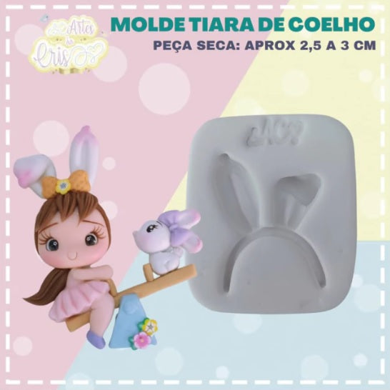 Molde de Silicon Tiara de Coelho AC