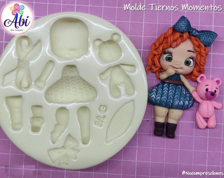 Molde de Silicon Tiernos Momentos MG
