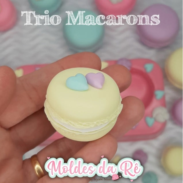 Molde de Silicon Trio de Macarons