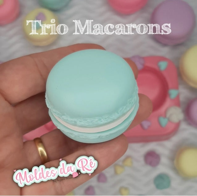 Molde de Silicon Trio de Macarons