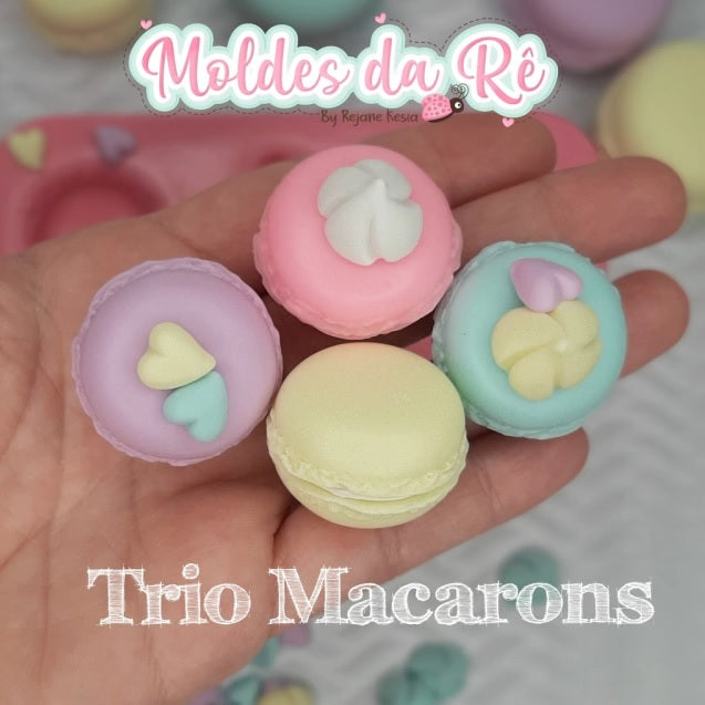 Molde de Silicon Trio de Macarons