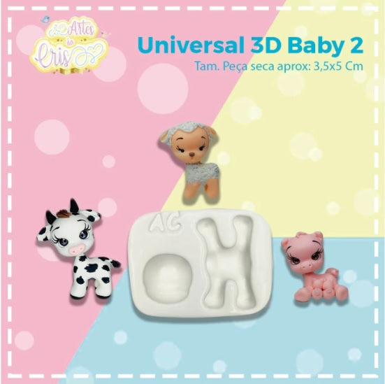 Molde de Silicon Universal 3D Baby 2 AC