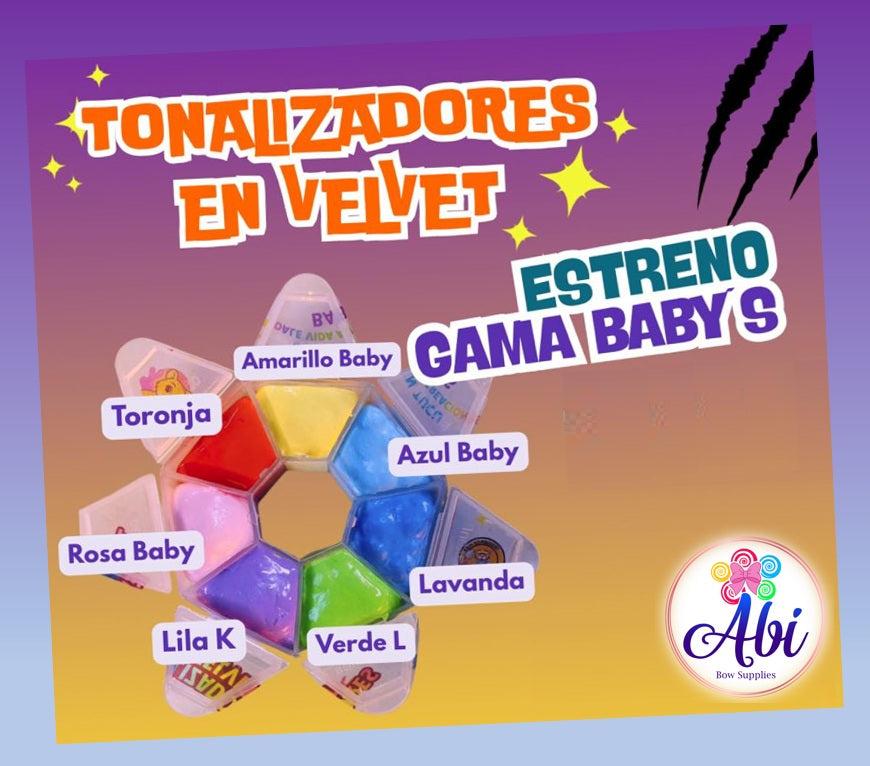 Tonalizadores Velvet Gama Babys. Trigueros Flex