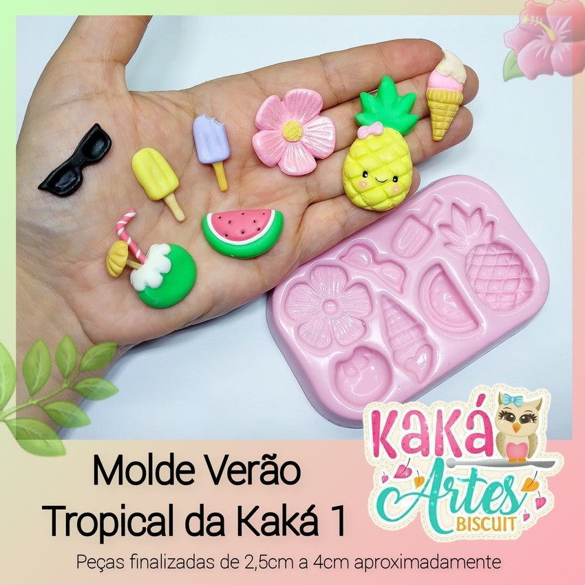 Molde de Silicon Verao Tropical da Kaka 1