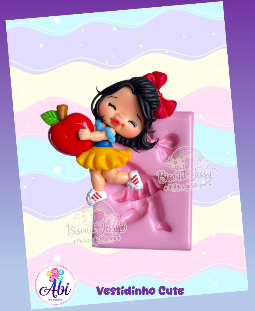 Molde de Silicon Vestidinho Cute Biscuit Jessy