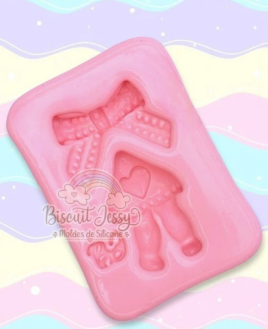 Molde de Silicon Vestidinho Love BJ