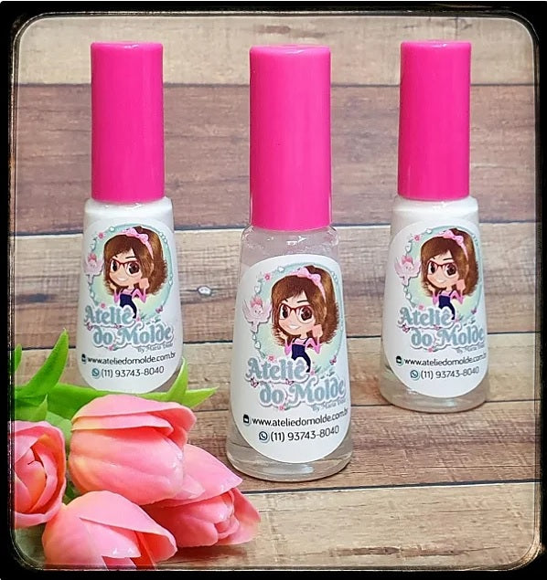 Vidro de Esmalte com Cola