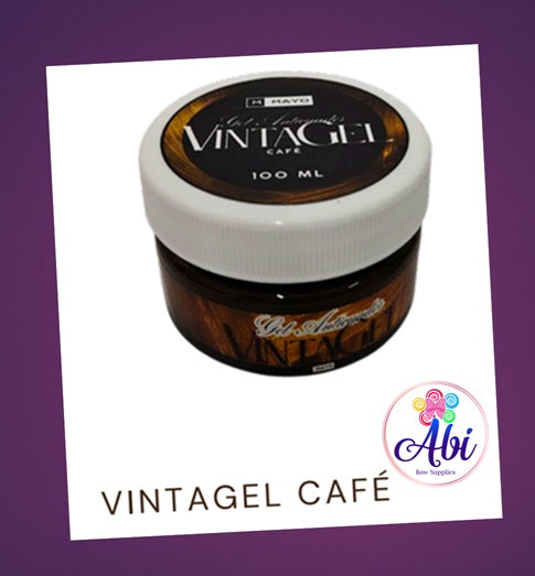 Gel Anticuador Cafe (Vintagel). Mayo Manualidades