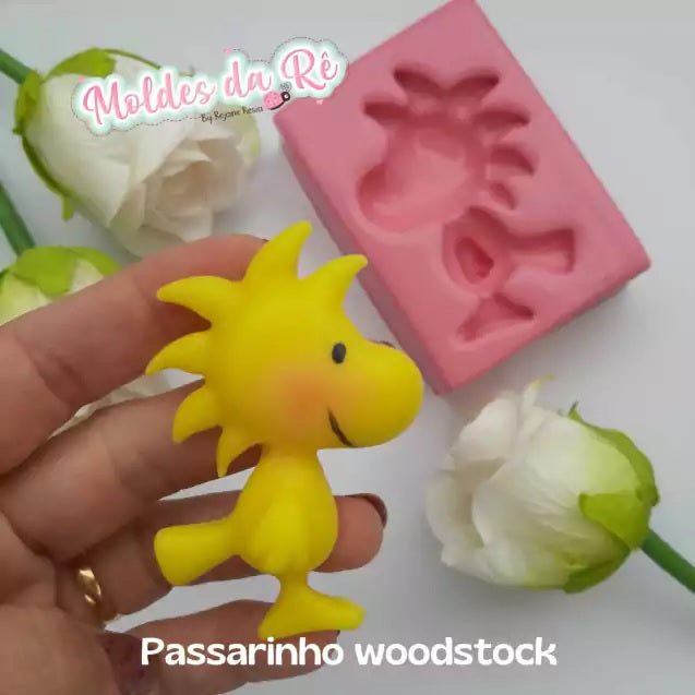 Molde de Silicon Passarinho Woodstock