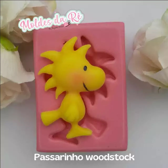 Molde de Silicon Passarinho Woodstock