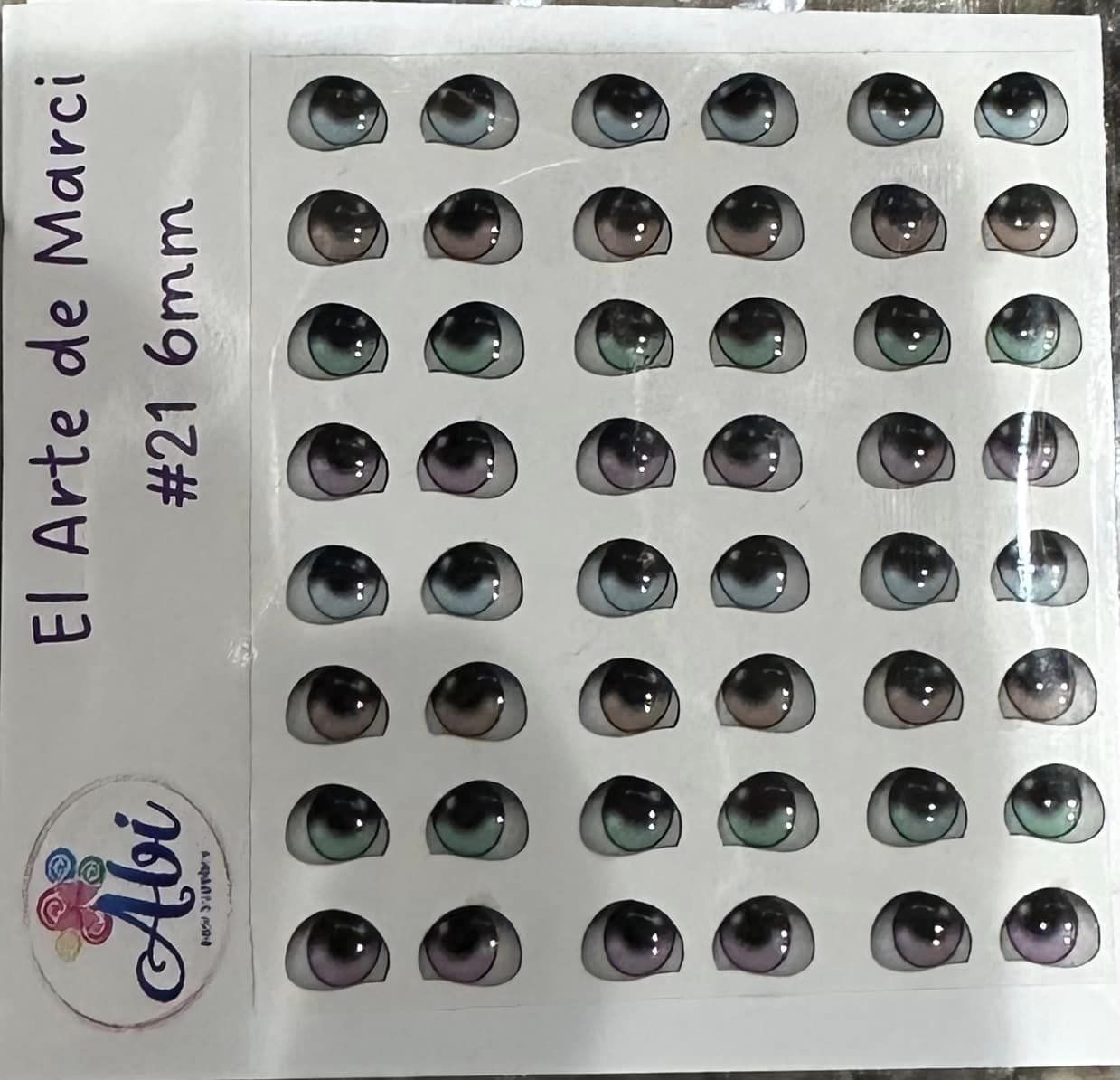 Ojos Resinados Mod 21 6mm