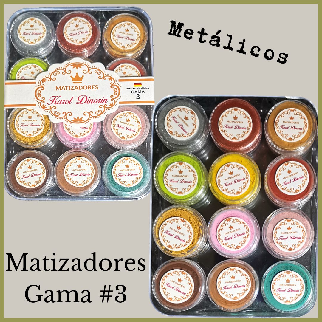 Gama No. 3 Matizadores Metalicos Karol Dinorin