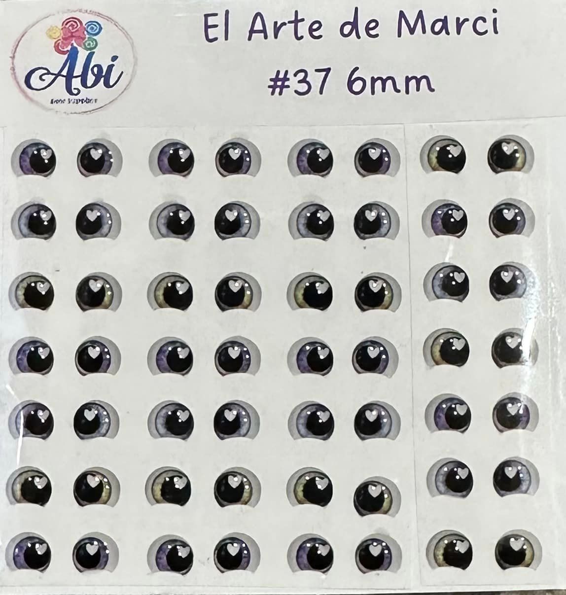 Ojos Resinados Mod 37 6mm