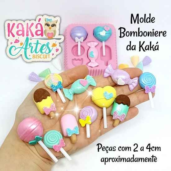 Molde de Silicon Bomboniere Kaka Artes